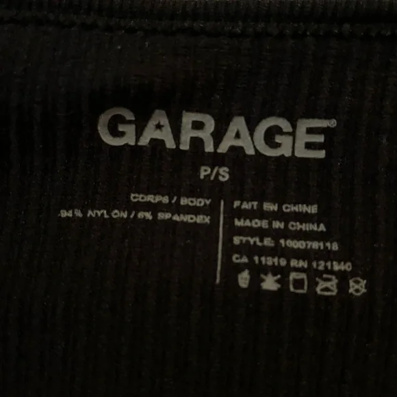 Garage long sleeve ribbed seamless top - Picture 3 of 4